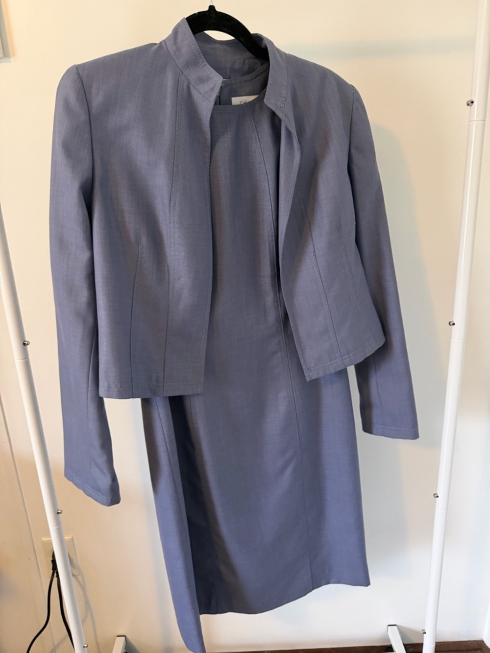 Calvin Klein Light Lavender Two-Piece Dress & Jacket Set